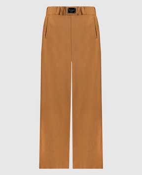 Dolce&Gabbana Brown logo pants FTCZJTGDBWT