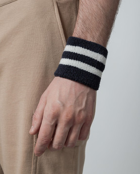 Brunello Cucinelli Blue striped cuffs MPO92566T