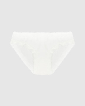 LA PERLA Children's white panties-slips with lace 54547814