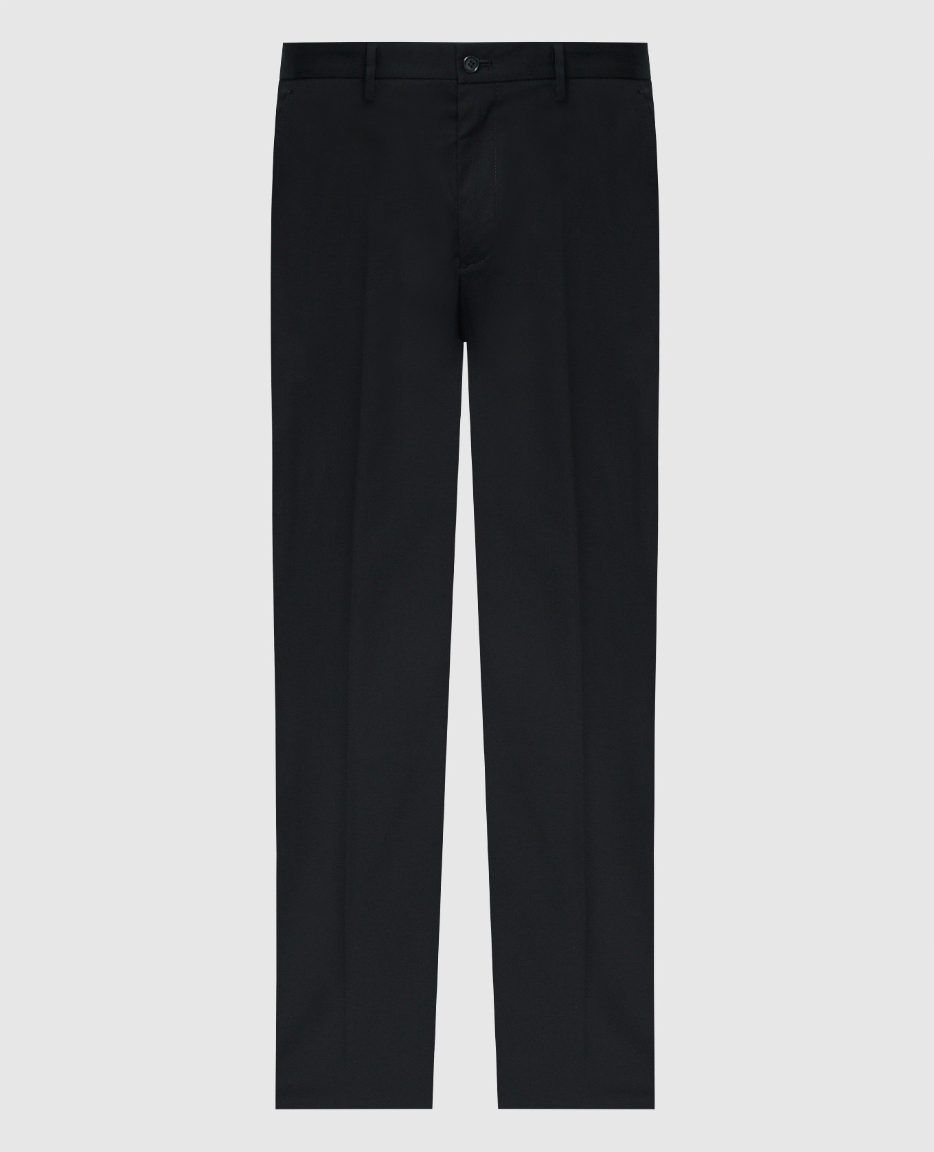 

Black pants with logo patch Dolce&Gabbana, Черный