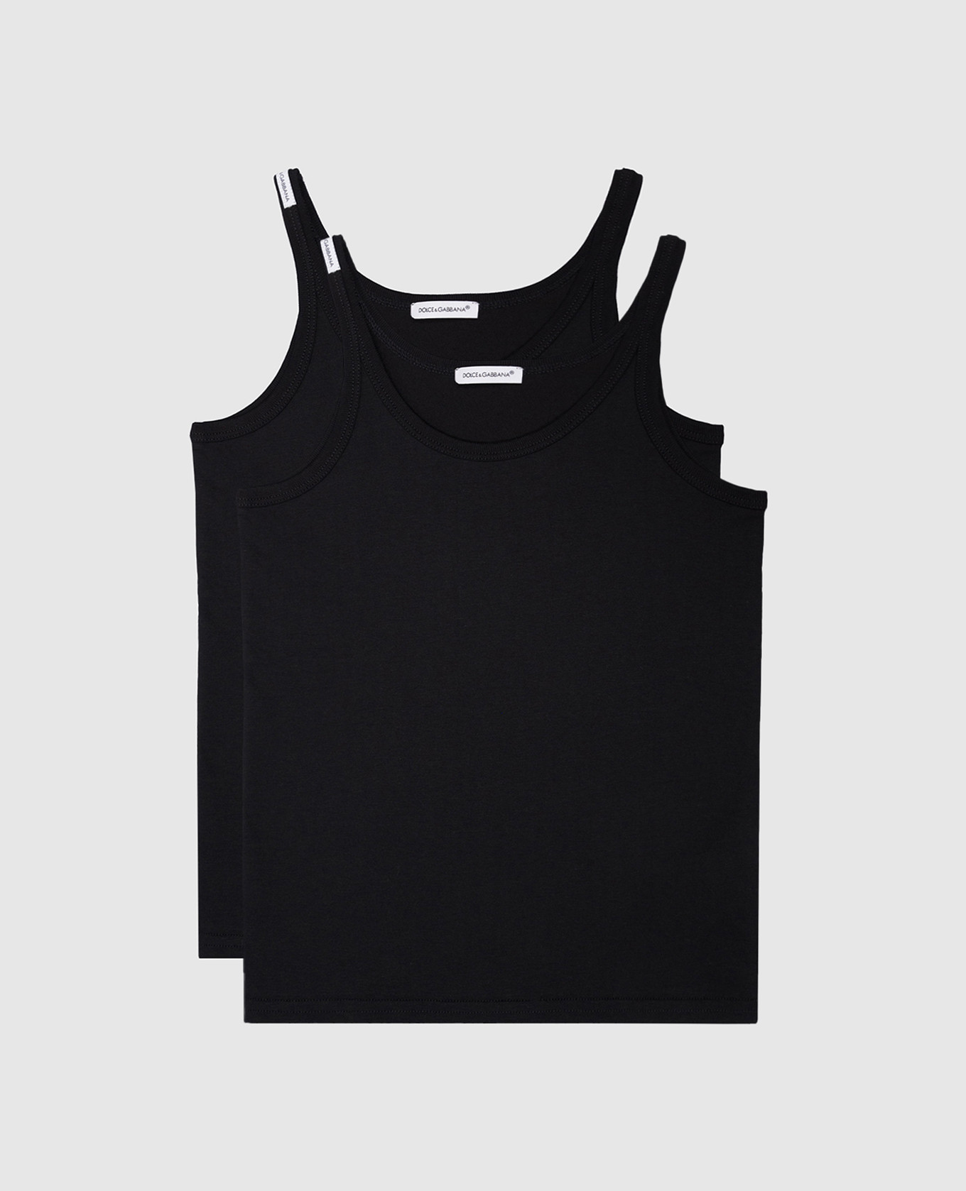 Children's set of black t-shirts with a logo dolce&gabbana