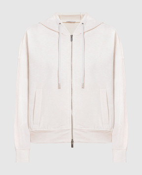 Peserico Beige sports jacket with logo embroidery S12504J0Q402347