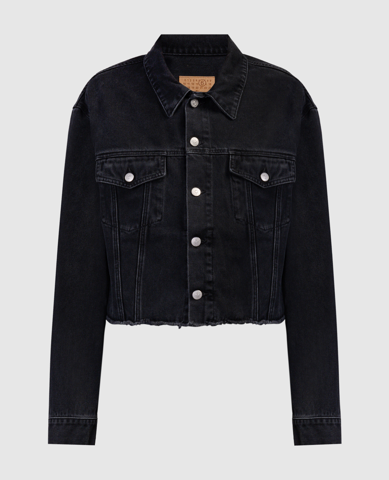 

Gray denim jacket with ties Maison Margiela MM6, Grey