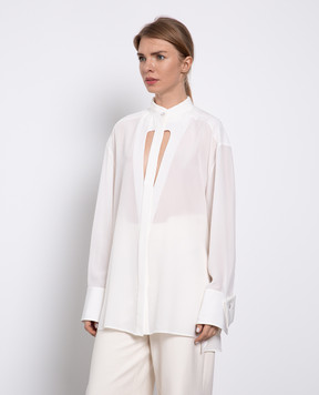 Givenchy Silk white blouse BW60WX12EH