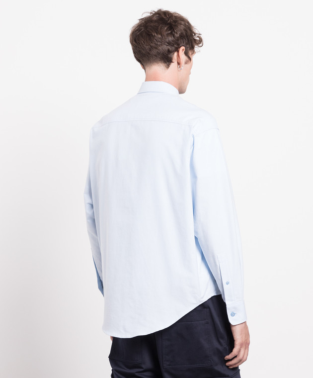 Ami Paris - Blue shirt with logo embroidery USH124CO0031