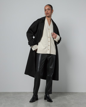 AERON Beige VELOUTE cardigan with wool VELOUTE