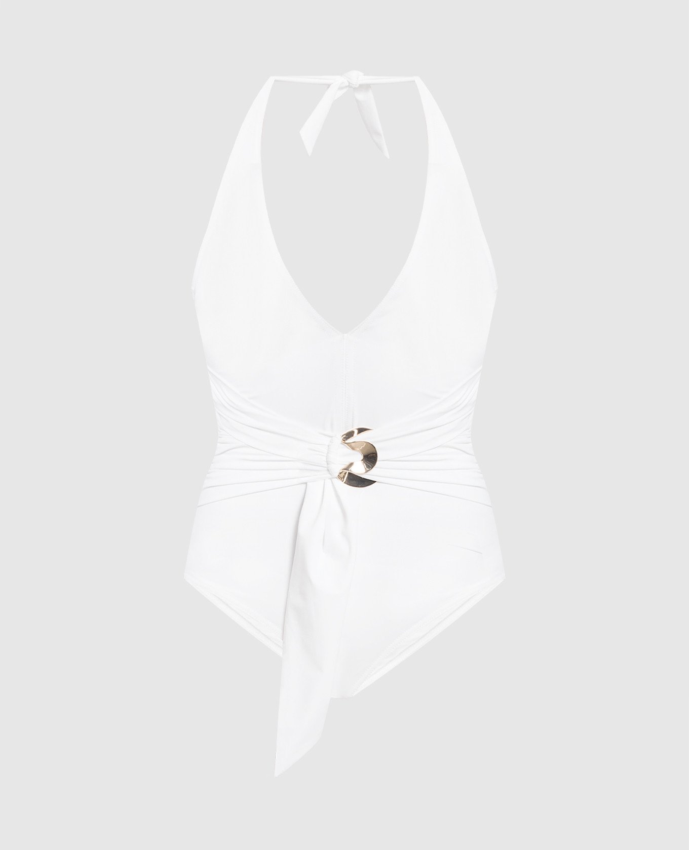 White imelda swimsuit with drapery moeva