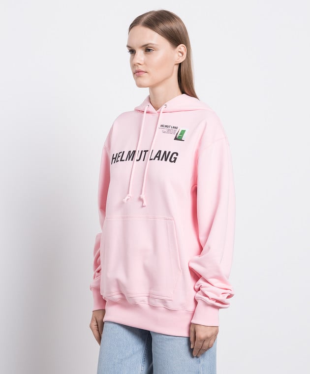 Pink helmut lang hoodie online