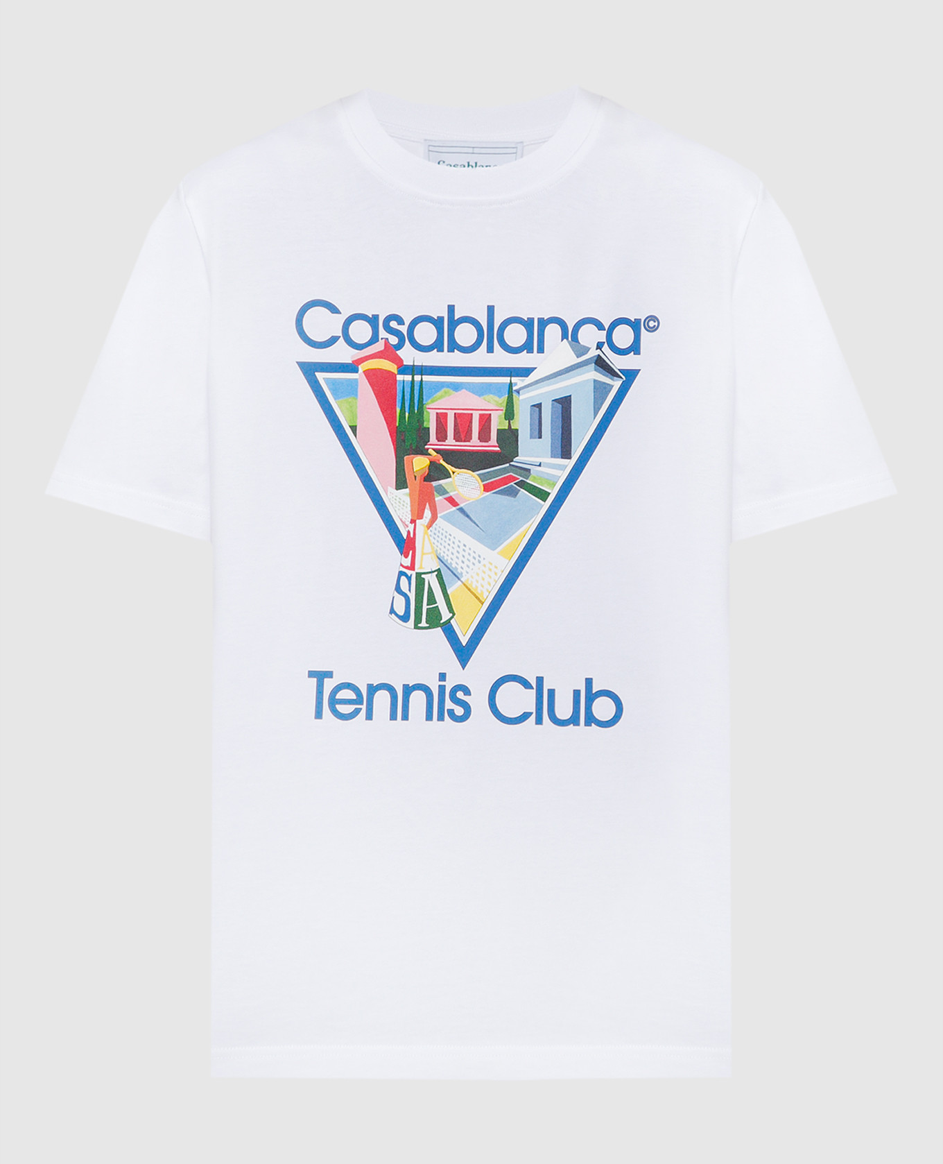 Casablanca - White t-shirt with Tennis Club print