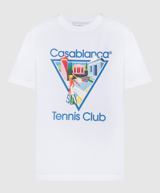 Casablanca - White t-shirt with Tennis Club print