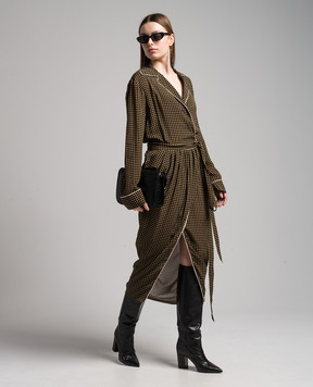 Philosophy di Lorenzo Serafini Brown pea-scented dress A04387153