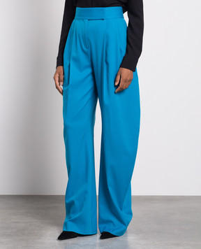 The Attico Gary blue wool trousers 237WCP102W041