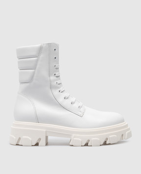 Gia Borghini White leather boots GIA35LCAL