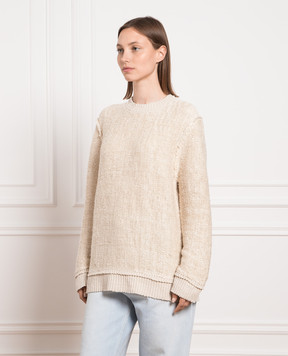 Maison Margiela Beige sweater S51HL0001S18198