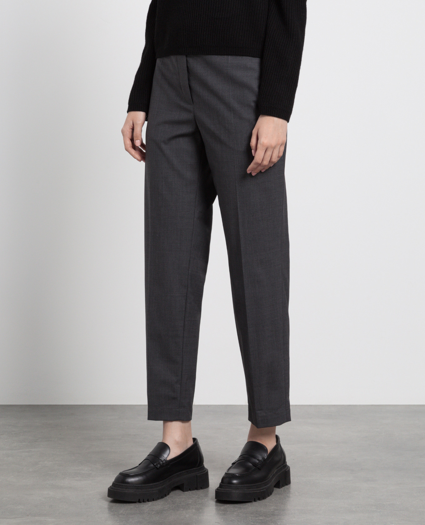 Charcoal monili trousers Brunello Cucinelli 3
