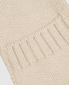 MooRER Beige cashmere scarf SCARFPOKETCWS