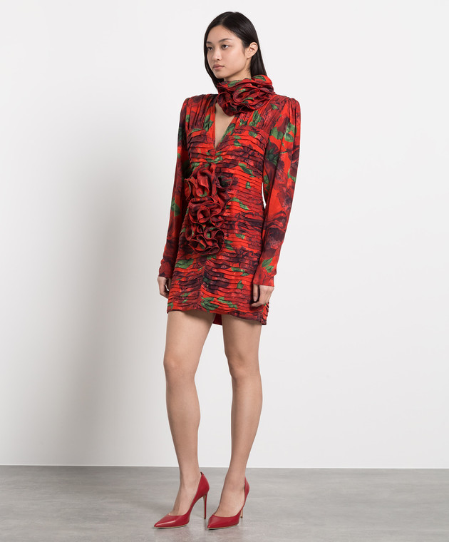 red magda butrym mini dress Magda Butrym, Silk and wool satin minidress, Women, Red, US 8, Dresses