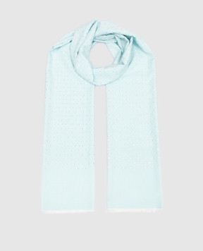 Marina Rinaldi Blue scarf with lurex SAUL