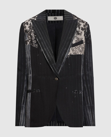 Marc Le Bihan - Black jacket of asymmetric cut 22916 - shop with