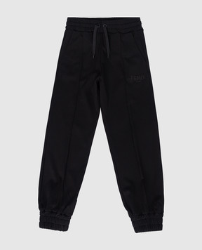 Fendi Children's black joggers JUF059A6IK