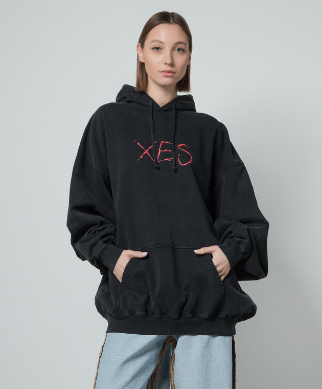 Vetements Black hoodie with SEX print UE64HD170B buy with  