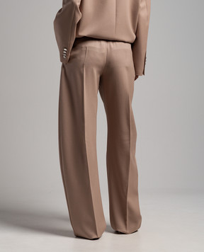 The Attico Brown woolen Gery pants 241WCP102W046
