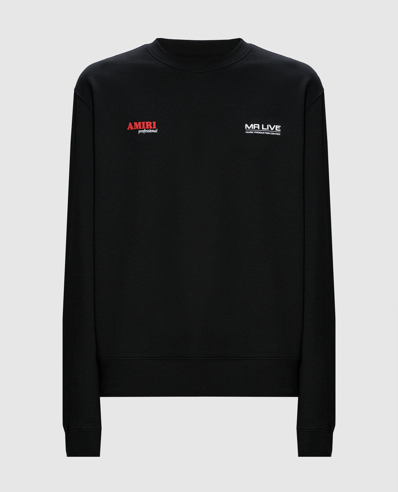 

Black sweatshirt with logo print AMIRI
