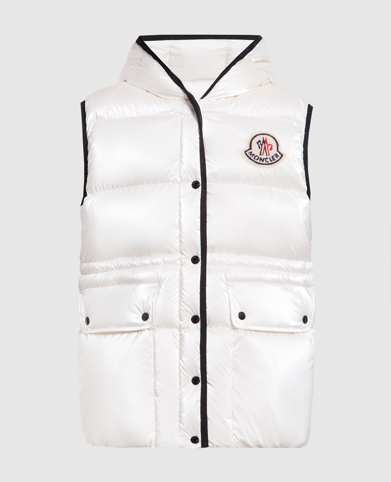 

White down jacket Hera with logo Moncler