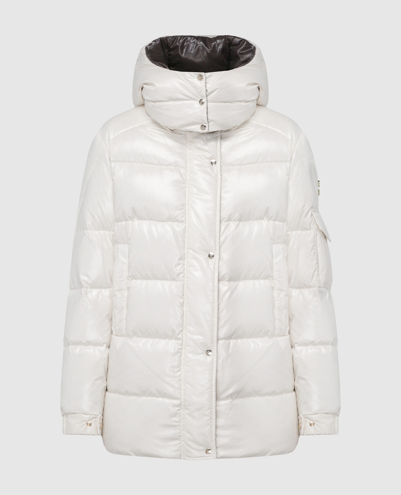 

White down jacket with logo Stilnology, Белый