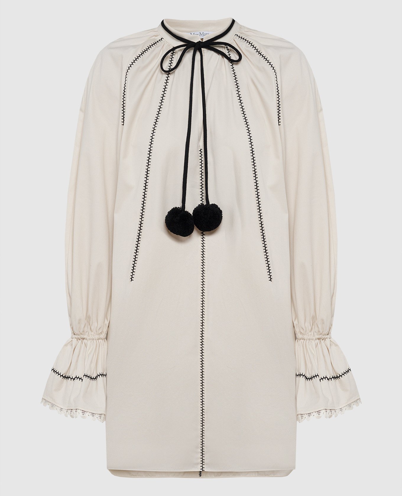 

RIVE beige dress with embroidery Max Mara, Бежевый