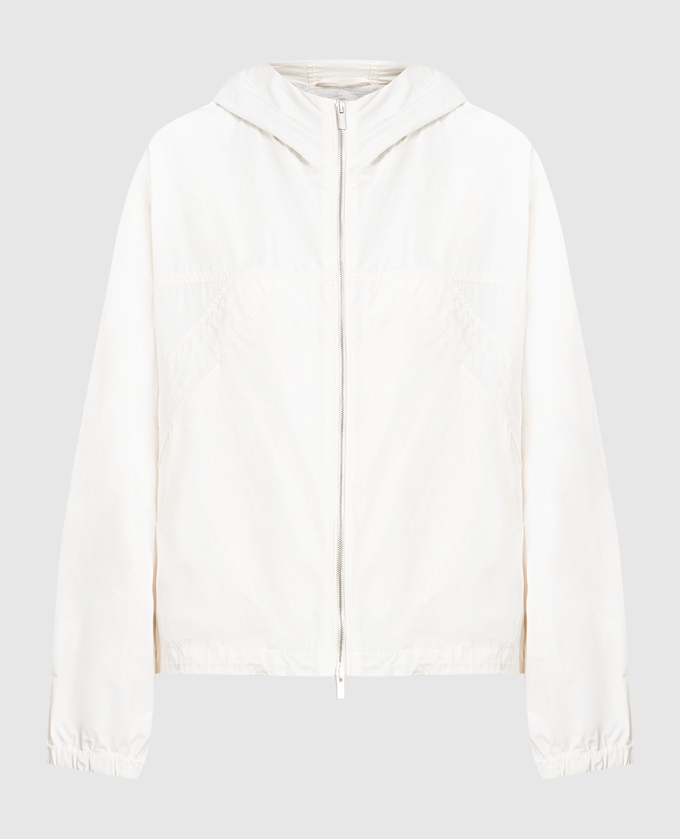 

White windbreaker with monil chain Peserico