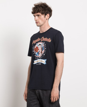 Dolce&Gabbana Blue T-shirt with a print G8JF7TG7OYH