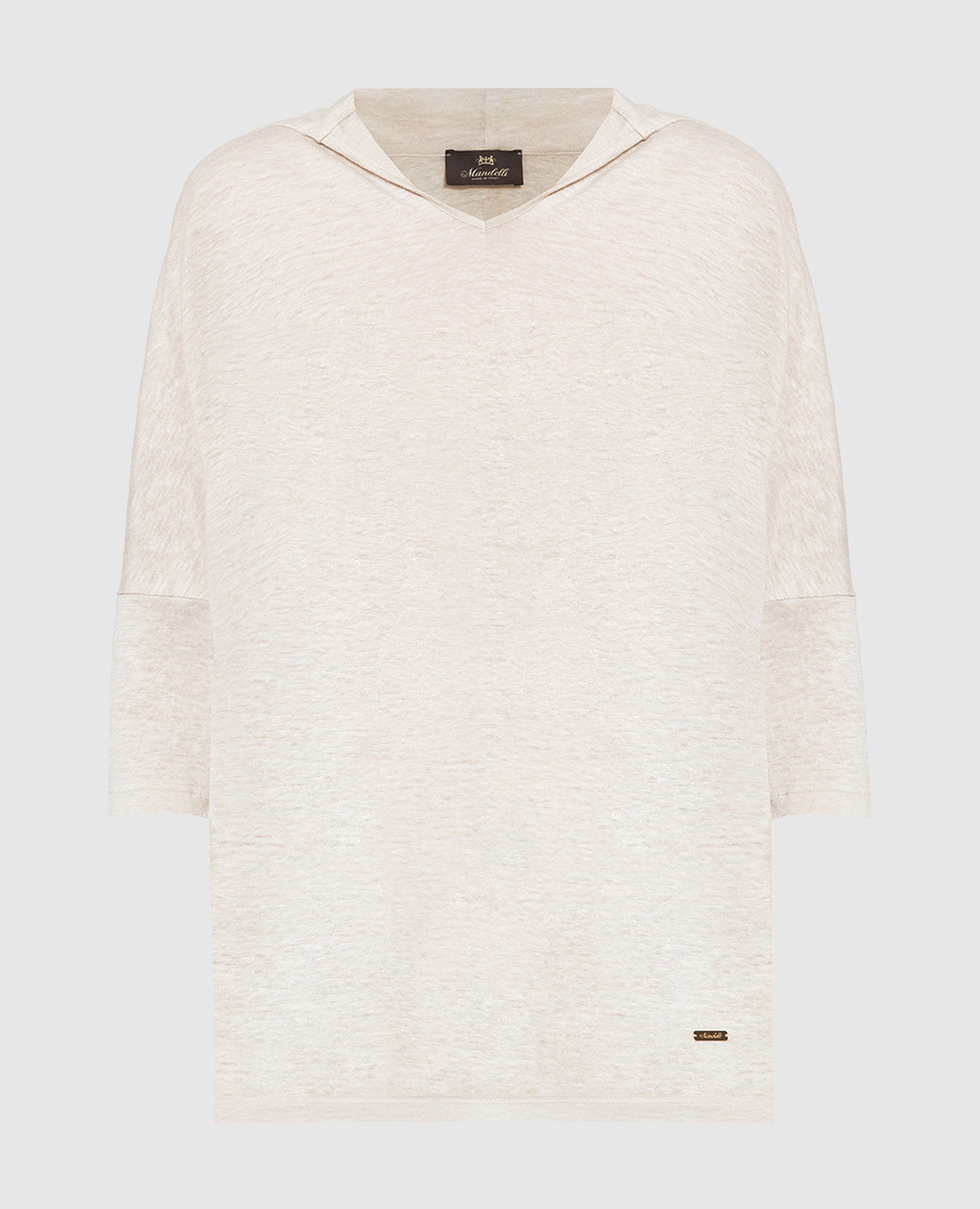

Beige linen pullover Enrico Mandelli