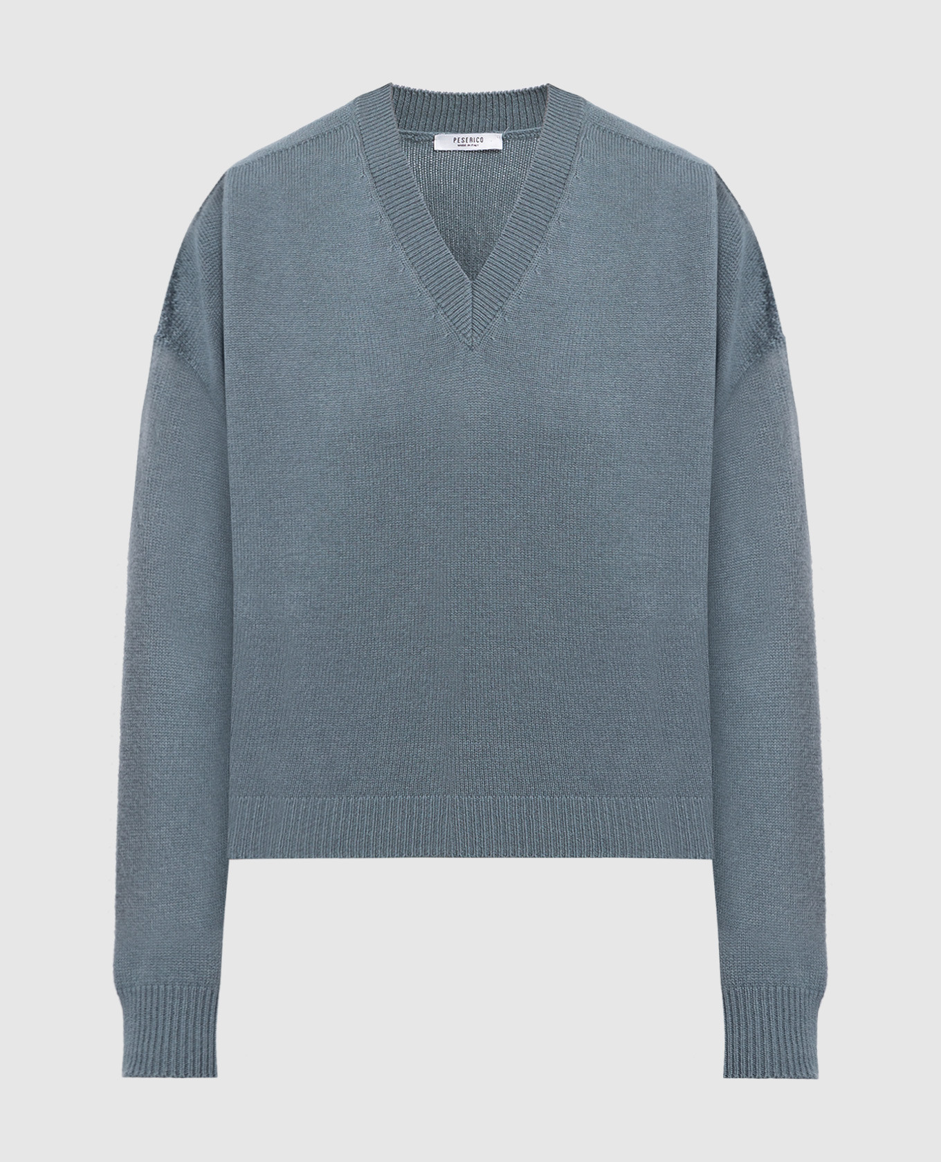 

Green wool, silk and cashmere pullover Peserico, Зеленый