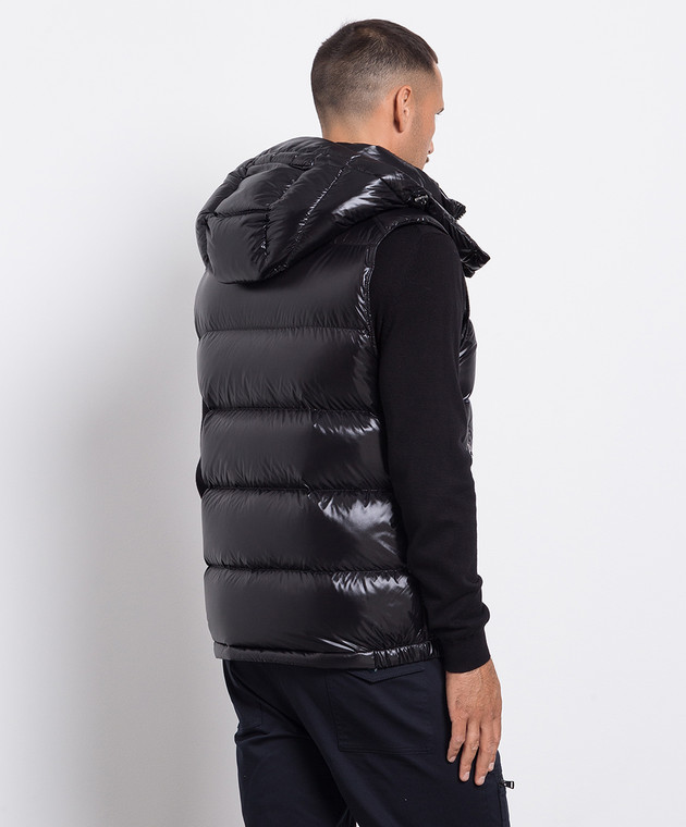 Moncler - Bormes down jacket with logo in black 1A0010068950