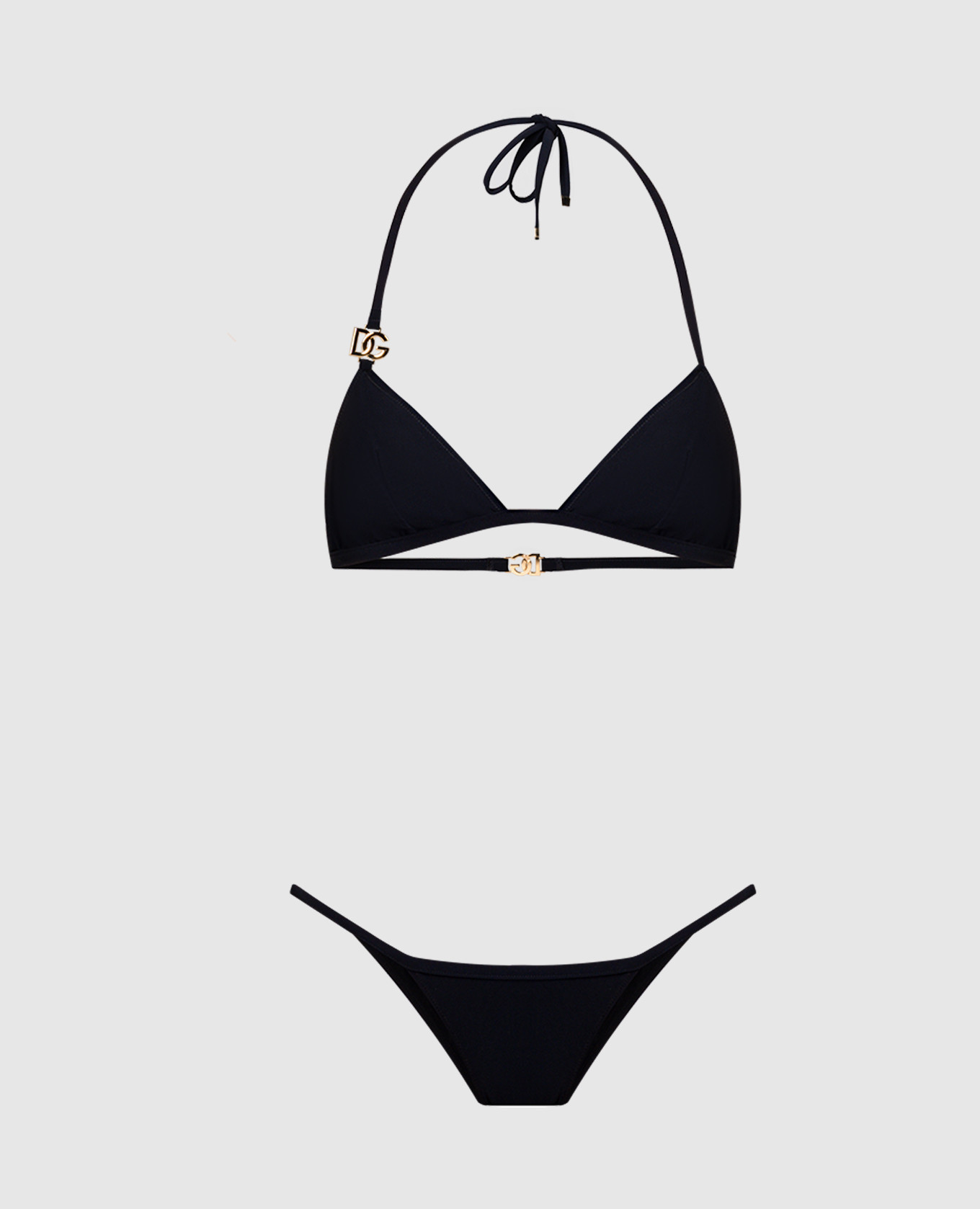 Black swimsuit with dg logo dolce&gabbana