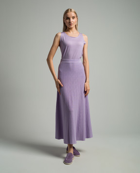 Babe Pay Pls Purple wool pleated top and skirt suit MD9792318465R