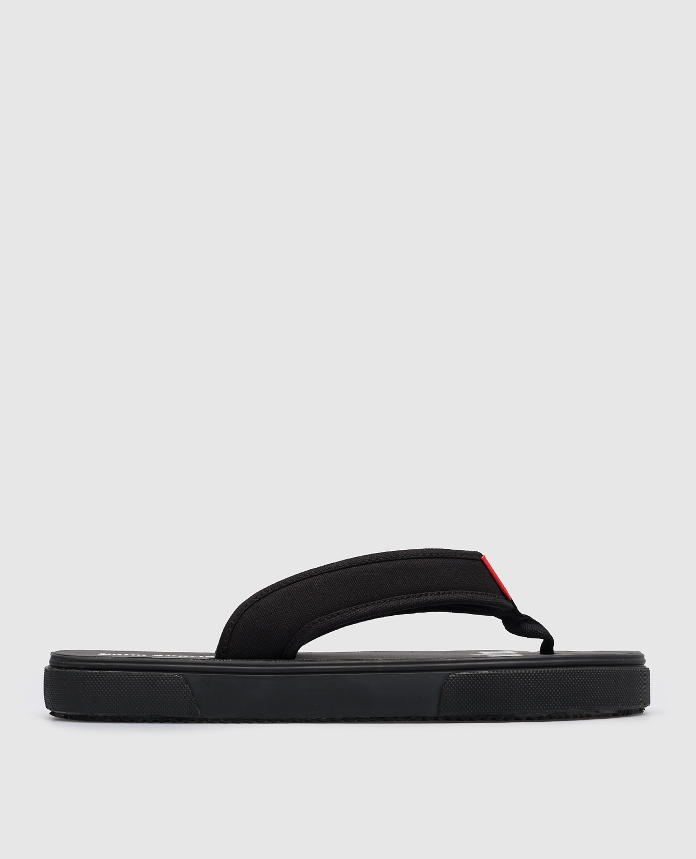 

Black flip flops with logo Palm Angels