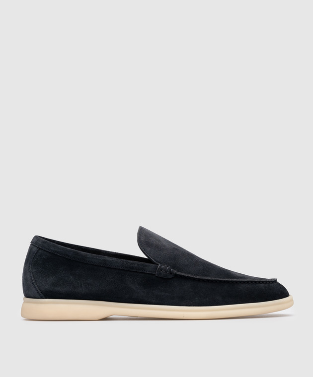 Loro Piana - Summer Walk blue suede slippers FAE8124 - shop with Sweden  delivery at Symbol