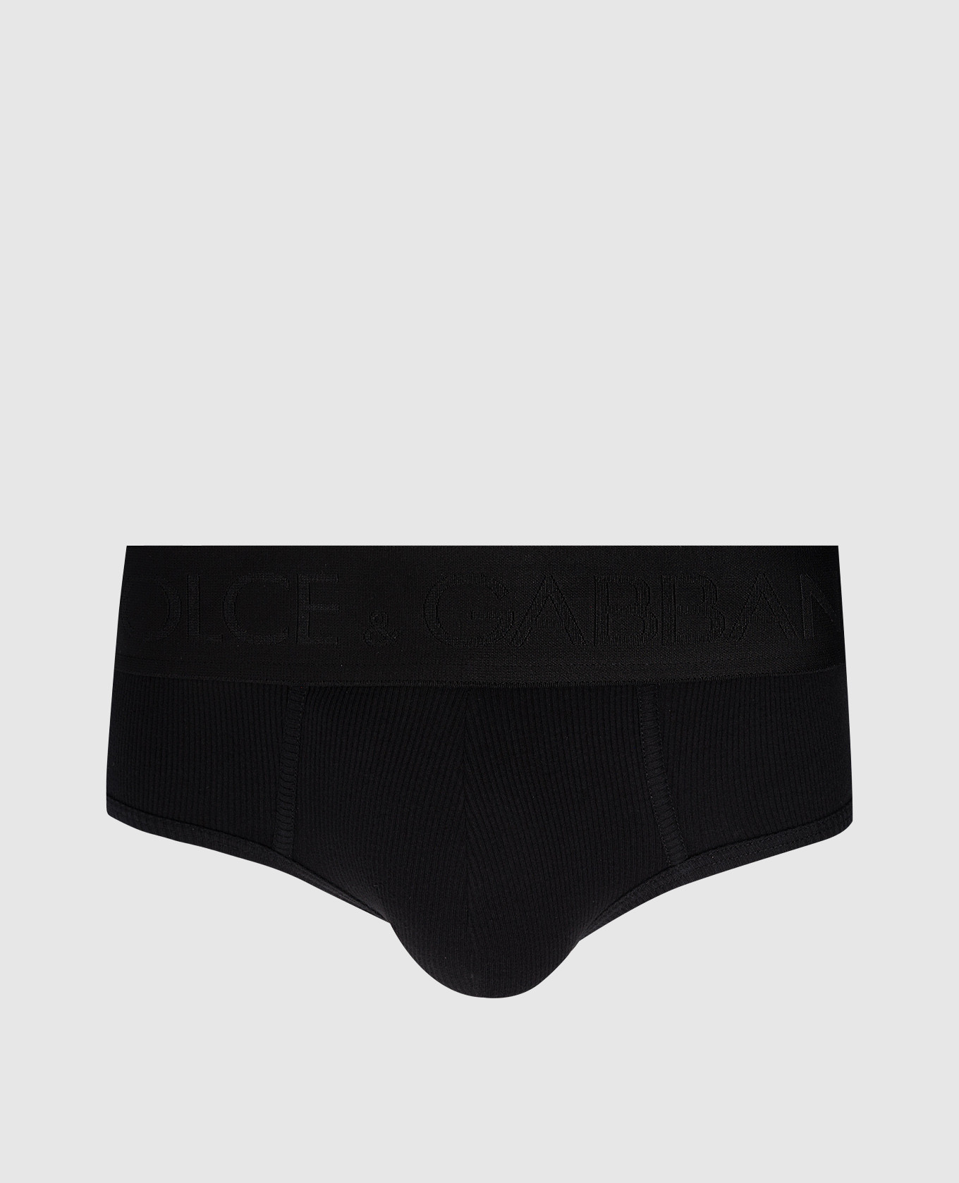 

Brando logo ribbed briefs in black Dolce&Gabbana