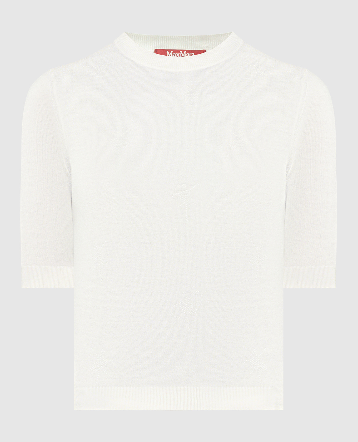 

Beige Samuele jumper in silk and wool with crystals Max Mara
