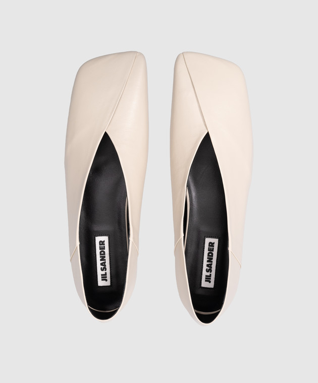 Jil sander Ballerinas. ベージュ/シルバー JIL SANDER（ジルサンダー） バレエシューズ BALLERINA バレリーナ