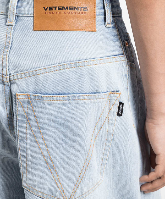 Vetements - Blue jeans with logo UE54PA120N - shop with