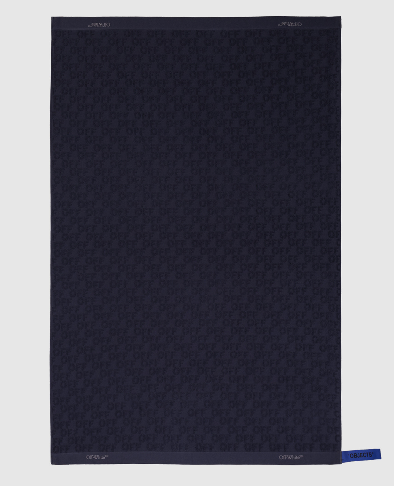 

Blue towel in textured logo pattern Off-White