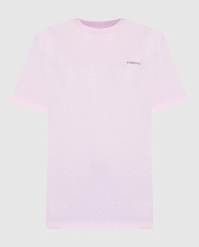 Coperni Pink t-shirt with logo print COPJS03504