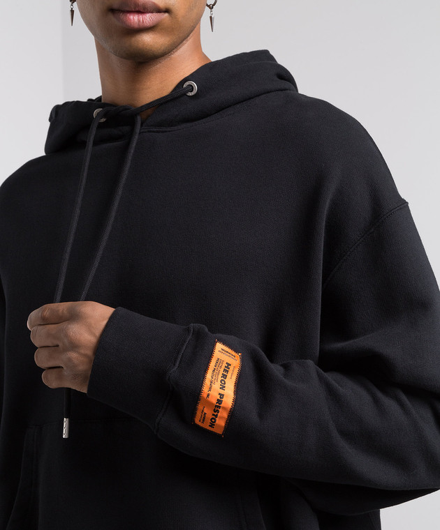 Heron Preston - Black hoodie with logo HMBB024C99JER001 - shop