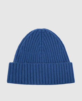 Cashmere&Whiskey Blue cashmere hat 201C