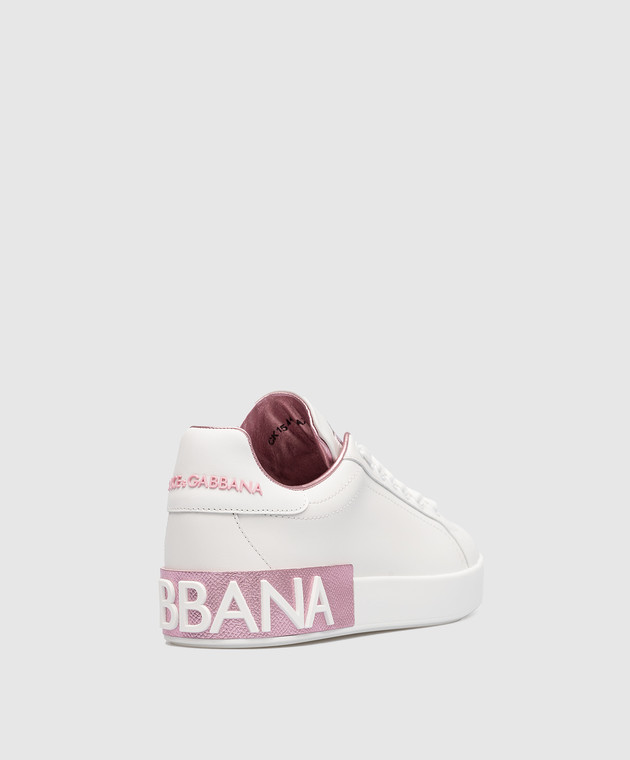 Dolce&Gabbana - Portofino white leather sneakers CK1544AX615