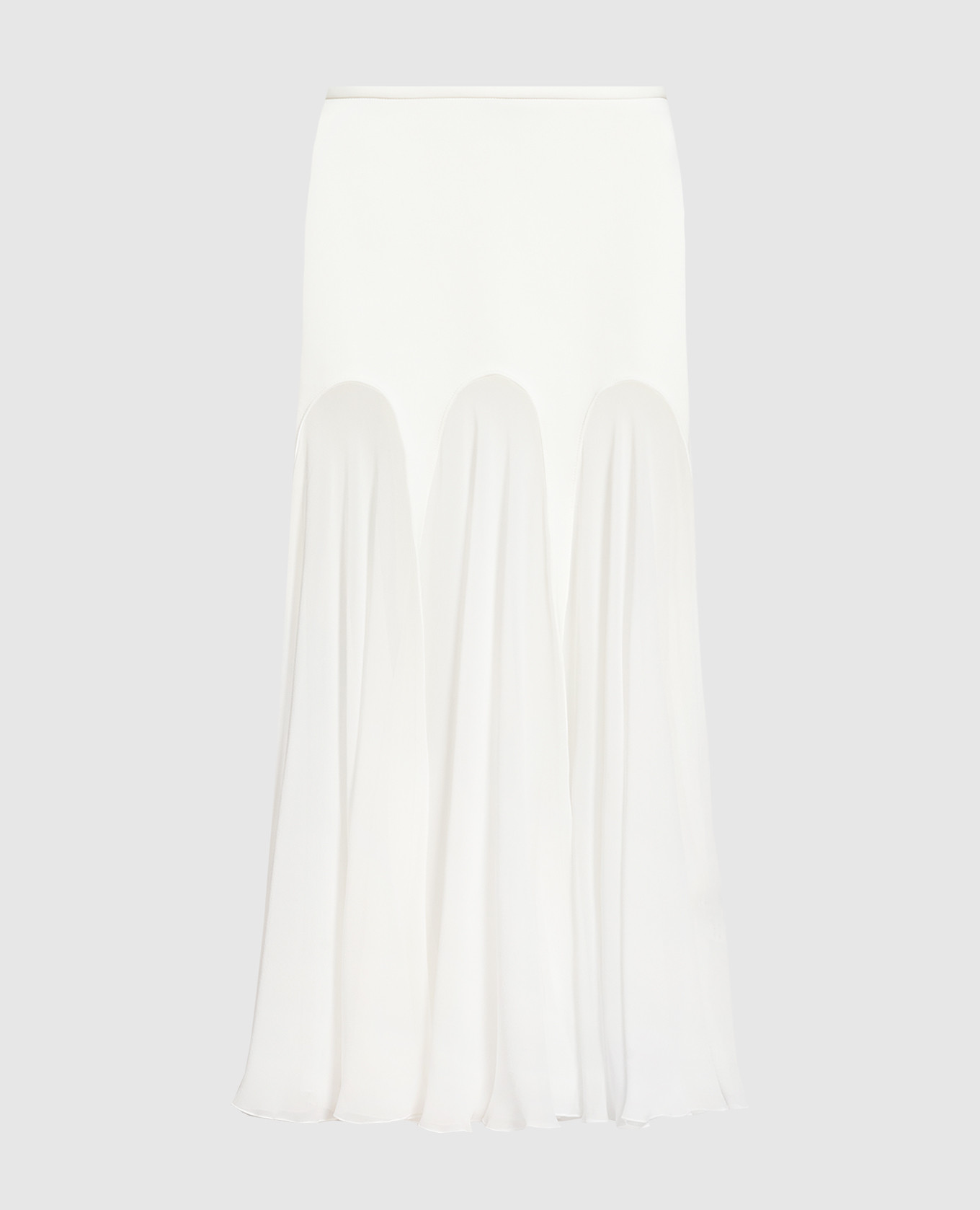 

White Vicenza midi skirt Simonetta Ravizza, Grey