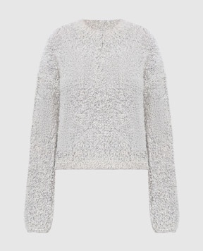 Gauchere Gray wool and silk sweater P22327520543